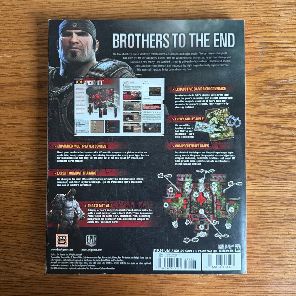 Gears of War 3 Official‎ Game Guide Book Epic Games Strategy Walkthrough